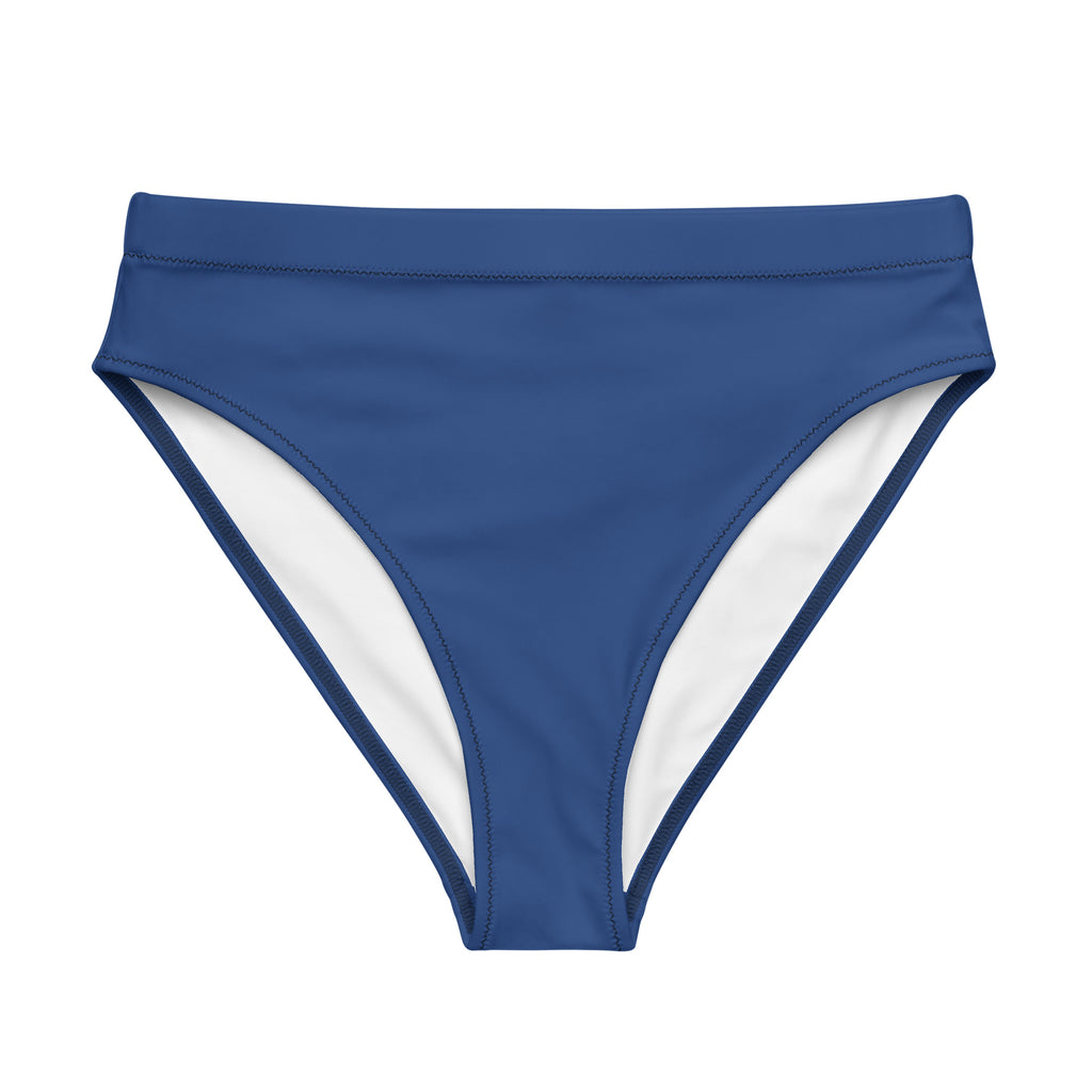 High-Waisted Bikini Bottom - Deep Navy Blue