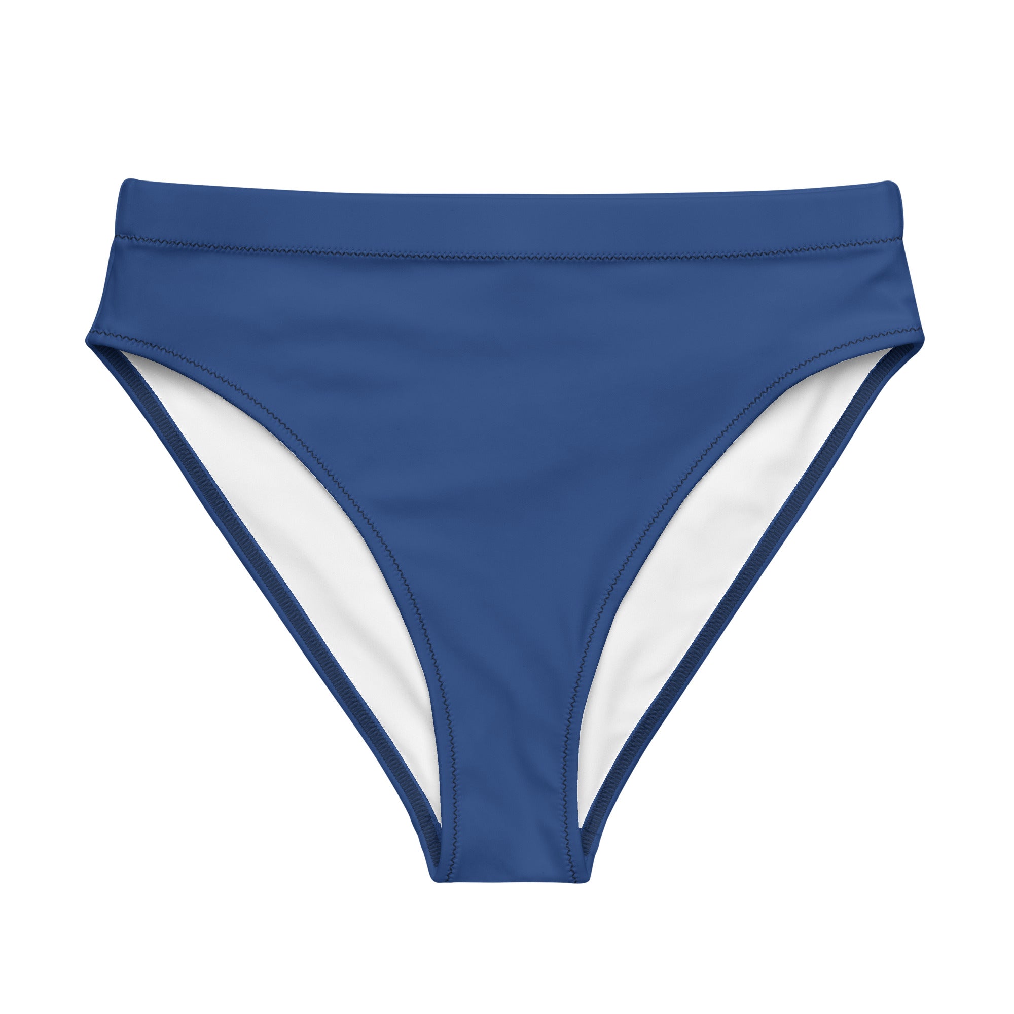High-Waisted Bikini Bottom - Deep Navy Blue