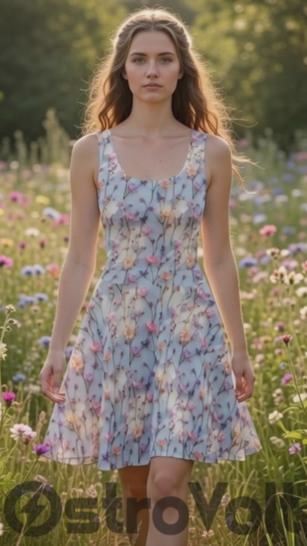 Pastel Cherry Blossom Dreams All-Over Print Skater Dress
