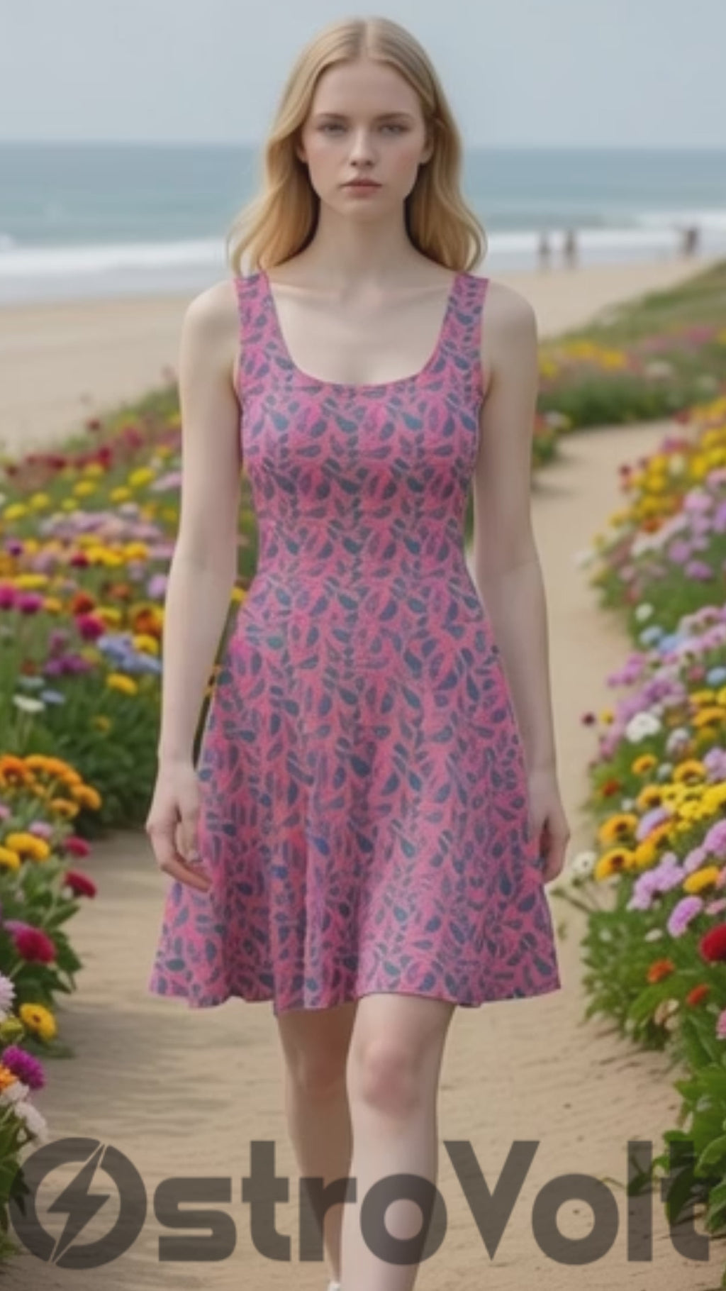 Vibrant Pink Paisley Sundress