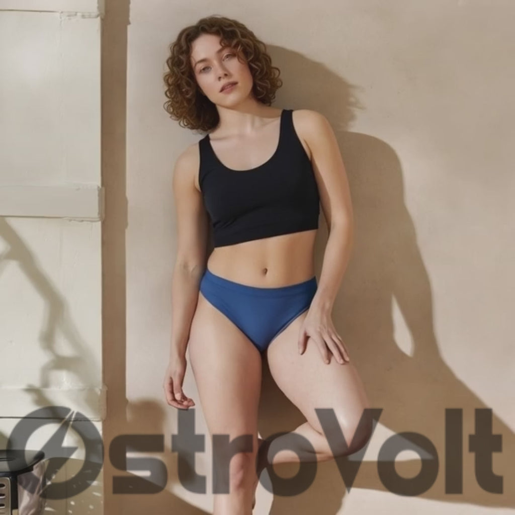 High-Waisted Bikini Bottom - Deep Navy Blue