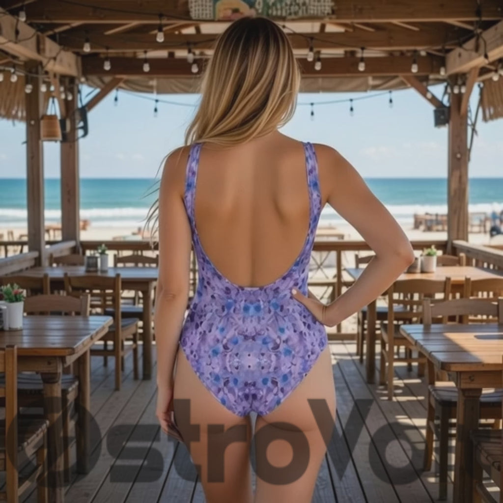 Lavender Dream Tie-Dye One-Piece Swimsuit