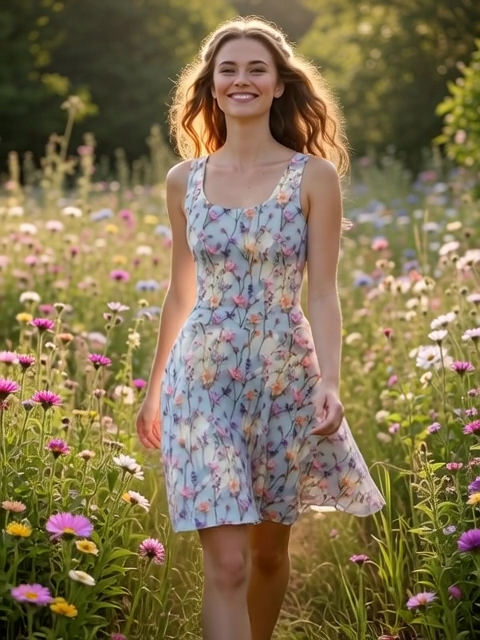 Pastel Cherry Blossom Dreams All-Over Print Skater Dress