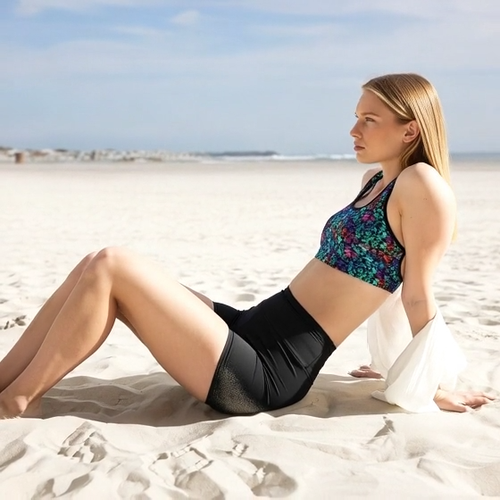 Neon Botanical Glow Padded Sports Bra | All-Over Print Activewear