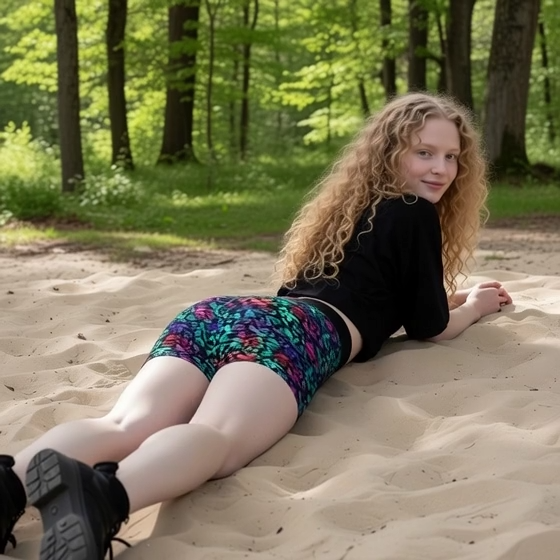 Neon Botanical Glow High-Waisted Yoga Shorts | Vibrant All-Over Print Activewear